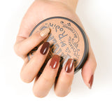 Instant Gel Manicure- Silky Chocolate, Semi-Cured Gel Nail Wrap