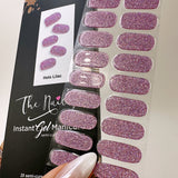 Instant Gel Manicure- Holo Lilac, Semi-Cured Gel Nail Wrap