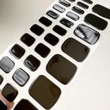 Instant Gel Pedicure- Obsidian, Semi-Cured Gel Toe Nail Wrap
