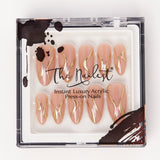 Instant Luxury Acrylic Press-On Nails- Soft Serve- Almond
