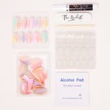 Instant Luxury Acrylic Press-On Nails- Prismatic, Short Oval