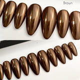 Handmade- Solid Mirror Chrome- Brown, Gold, Sliver, Copper, Champagne - Pick One Color!