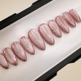 Handmade- Lindsey Goddess Cateye Press On Nails