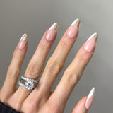 Handmade- Rose Cream Brulee Press On Nails