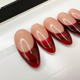 Handmade- Bloodlust French Halloween Press On Nail Set