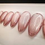 Handmade- Lindsey Goddess Cateye Press On Nails