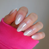 Instant Luxury Acrylic Press-On Nails- Glazed Acrylic Ombre- Short Almond