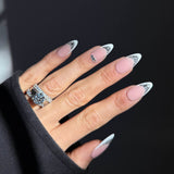 Handmade- Lace & Grace Bubble Detail French Press On Nail Set