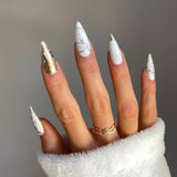 Instant Luxury Acrylic Press-On Nails- Grayson- Medium Stiletto