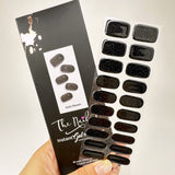 Instant Gel Manicure- Holo Raven, Semi-Cured Gel Nail Wrap