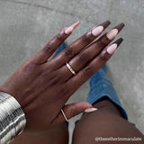 Instant Luxury Acrylic Press-On Nails- Down To Earth- C-Curve Long Coffin