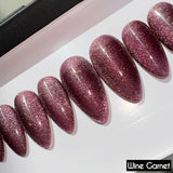 Handmade- Brilliant Jewel Tinted Cat-Eye Press On Nails