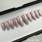 Ready To Ship Now- Icy Shimmery Cat-Eye, Almond, Size M- 6 Different Colors