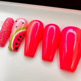Handmade- Watermelon Sweet Press On Nail Set