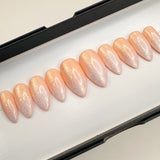 Dazzle- Peachy Prism Soph Pink Ombre Glossy Glitter Finish