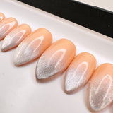 Dazzle- Silk Moon Cateye Pink Ombre Glossy Finish