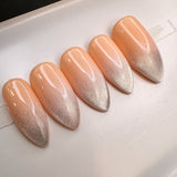 Dazzle- Silk Moon Cateye Pink Ombre Glossy Finish