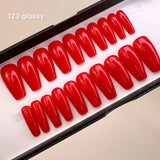 Handmade- Solid Red Press On Nail Set- Pick one color and finish