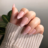 Handmade- French the American Manicure Soft French Press On Nail Set