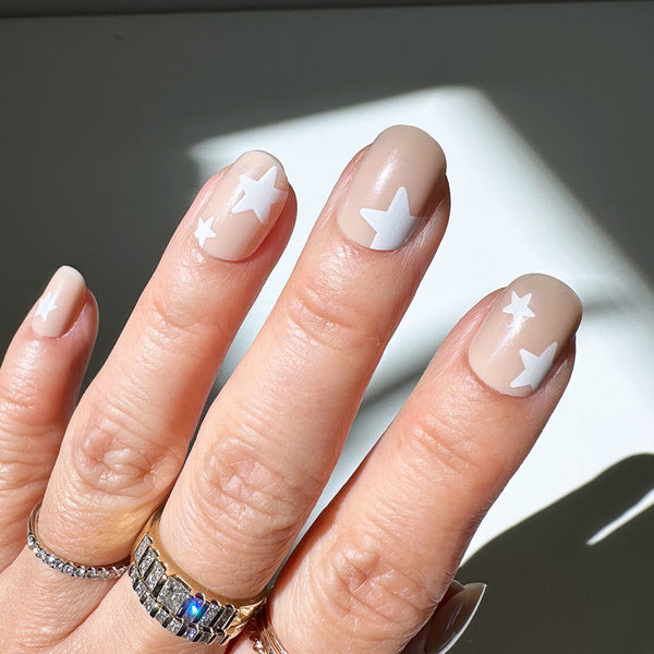 Instant Glam- Dear Star, Short Squoval Press On Nail Set