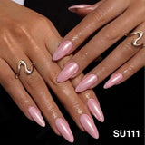 Handmade- Summer Pastel Chrome Glazed Press On Nail- Pick One Color!