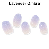 Instant Gel Manicure- Lavender Ombre, Semi-Cured Gel Nail Wrap