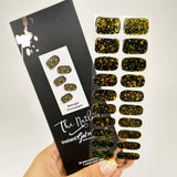 Instant Gel Manicure- Midnight Champagne, Semi-Cured Gel Nail Wrap