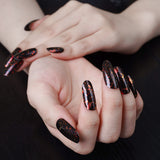 Instant Gel Manicure- Midnight Martini, Semi-Cured Gel Nail Wrap