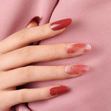 Instant Gel Manicure- Cranberry Sorbet, Semi-Cured Gel Nail Wrap