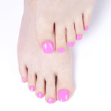 Instant Gel Pedicure- Pink Flamingo, Semi-Cured Gel Toe Nail Wrap
