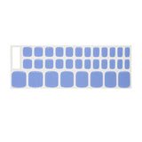 Instant Gel Pedicure- Iris Blue, Semi-Cured Gel Toe Nail Wrap