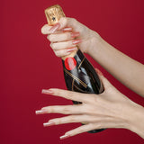 Instant Gel Manicure- Pink Firework, Semi-Cured Gel Nail Wrap