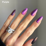 Handmade- Chameleon 2 Tone Cateye- Peacock, Blue, Purple, Green - Pick One Color