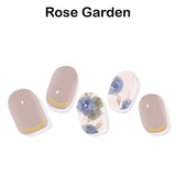 Instant Gel Manicure- Rose Garden, Semi-Cured Gel Nail Wrap