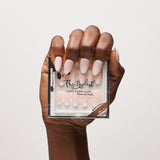 Gift Box 3 Set Combo *Ultimate Shortie Nude Trio* Short Almond Instant Luxury Acrylic Press On Nails