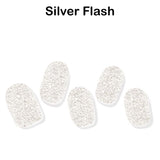 Instant Gel Manicure- Silver Flash, Semi-Cured Gel Nail Wrap