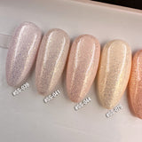 Handmade- Soft Shell Pastel Glitter Finished Press On Nail- Pick One Color!