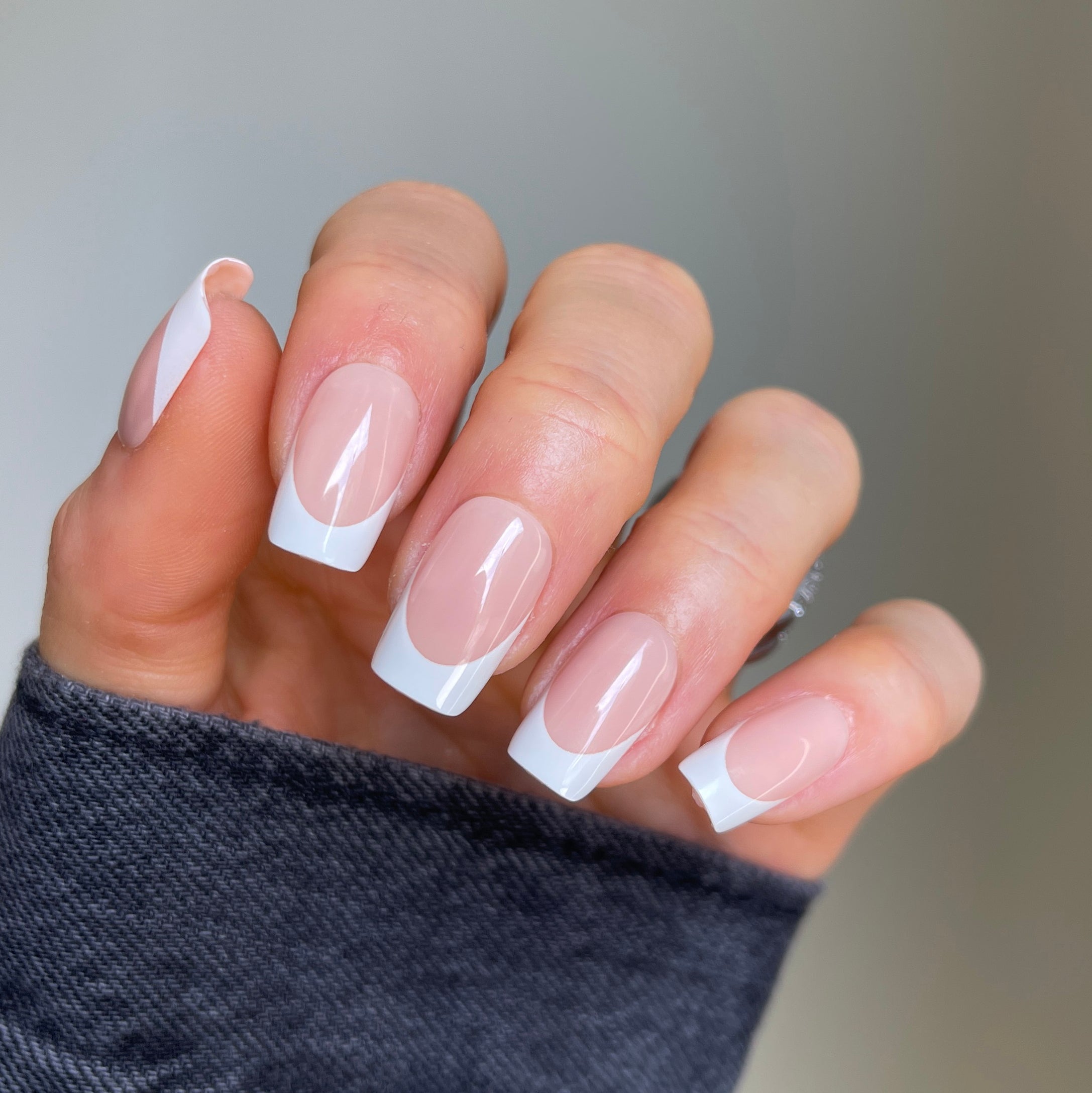 Timeless Square French Tip Nails The Nailest Timeless Square French Tip Nails The Nailest