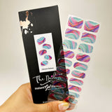 Instant Gel Manicure- Vibrant Galaxy, Semi-Cured Gel Nail Wrap