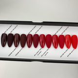 Handmade- Solid Red Press On Nail Set- Choose one color and finish