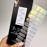 Instant Gel Manicure- Dewy Moonlight, Semi-Cured Gel Nail Wrap