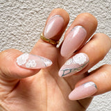 Handmade- Lace Sakura Press On Nail Set