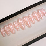 Handmade- Hailey Glazed Polka Dots Press On Nails