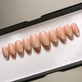 Handmade- Magical Aurora Collection- Cat French Press On Nail Set