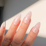 Handmade- Hailey Glazed Polka Dots Press On Nails