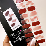 Instant Gel Manicure- Cranberry Sorbet, Semi-Cured Gel Nail Wrap