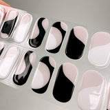 Instant Gel Manicure- Lilia's Wave, Semi-Cured Gel Nail Wrap