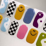Instant Gel Manicure- Colorful Fun, Semi-Cured Gel Nail Wrap