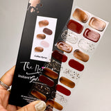 Instant Gel Manicure- Coffee Syrup, Semi-Cured Gel Nail Wrap
