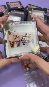 Instant Luxury Acrylic Press-On Nails- Wilderness- C-Curve Long Coffin